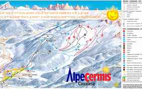 Skigebietsplan Alpe Cermis